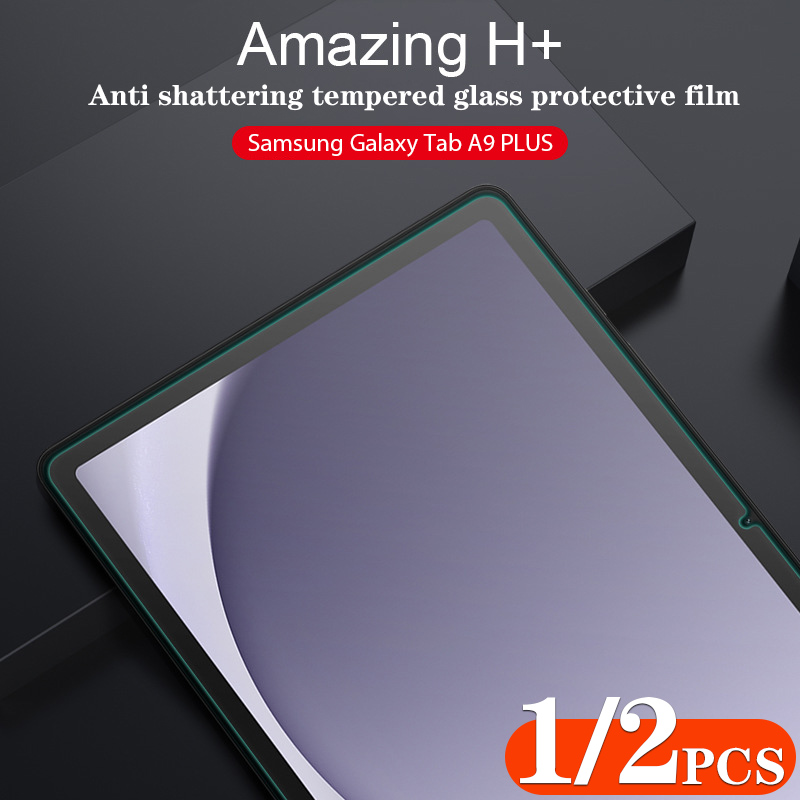 Samsung Tablet A9 Accessories - 1/2 Pack Scratch Proof Tempered Glass