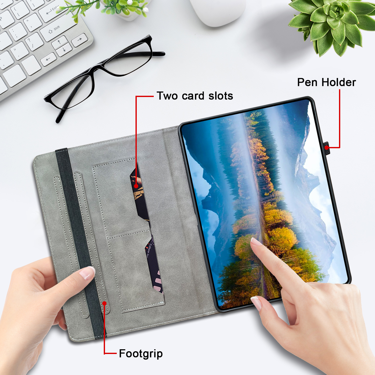 Leather Case for Samsung Galax - مراجعة Vortex Tablet Accessories وسعره