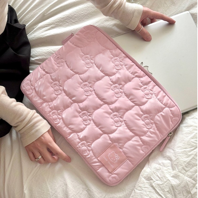 Anime Kawaii Hello Kitty Pink  - مراجعة Tablet Accessories Bag وسعره