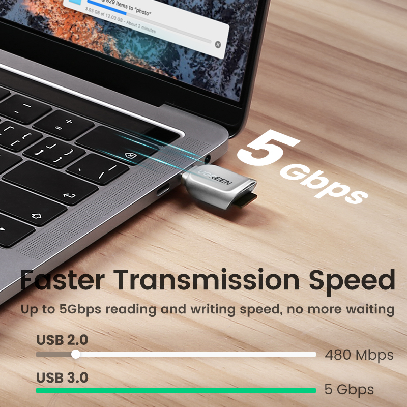 UGREEN Card Reader USB-C to Mi - مراجعة Microsd Card Tablet وسعره