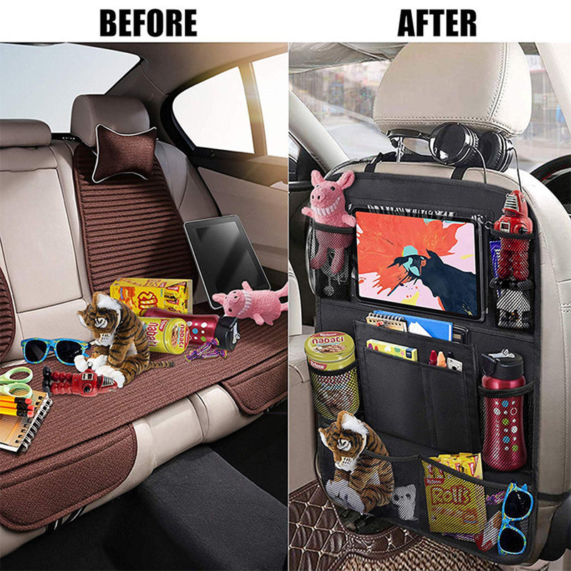 1pc Car Backseat Organizer wit - مراجعة Tablet Accessories Bag وسعره