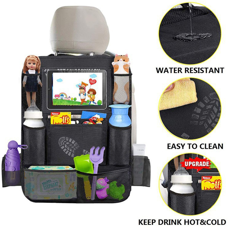 1pc Car Backseat Organizer wit - مراجعة Tablet Accessories Bag وسعره