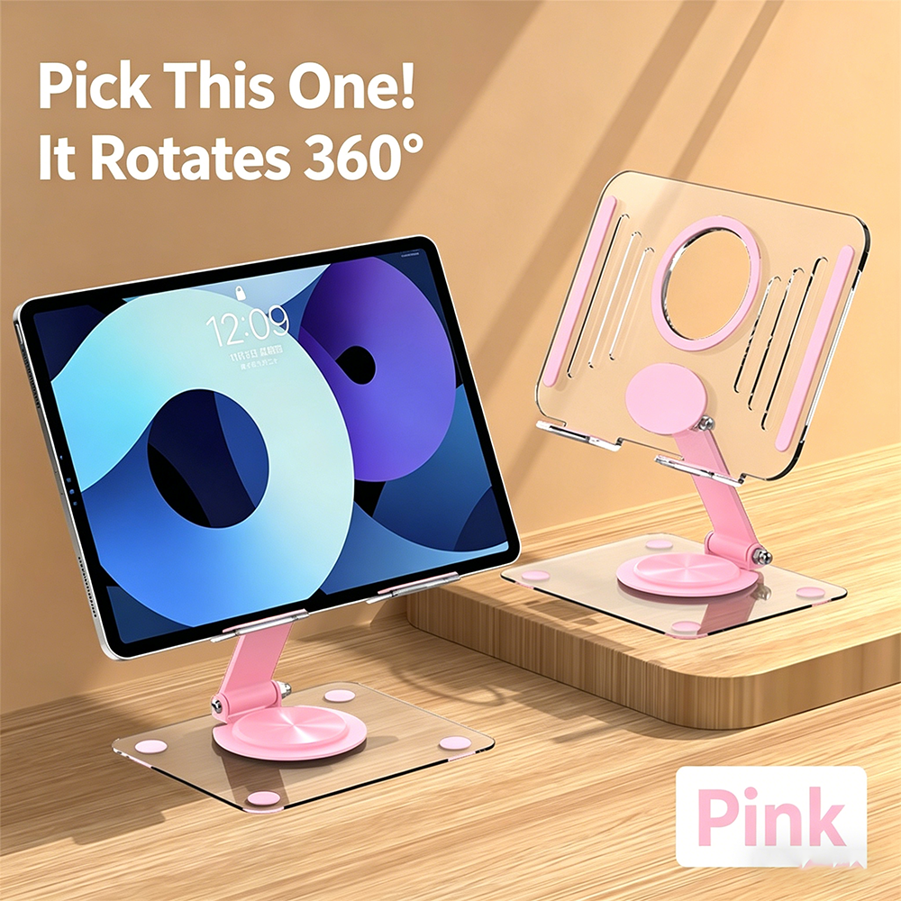 Acrylic Rotation Foldable Tabl - مراجعة Tablet Holder Accessories وسعره
