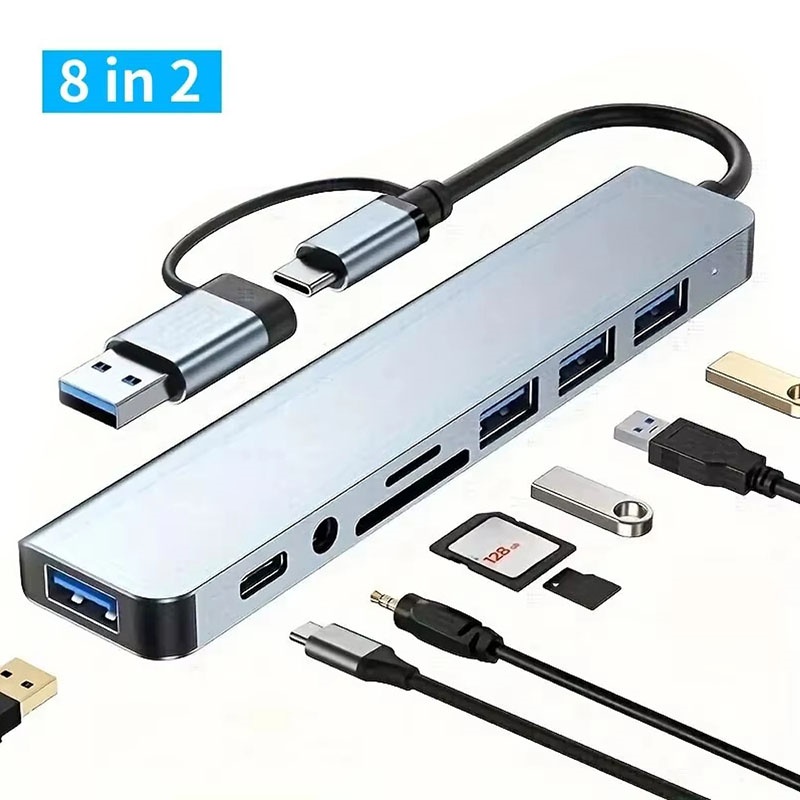 8 In1 USB C Hub Expander Multi - مراجعة Microsd Card Tablet وسعره