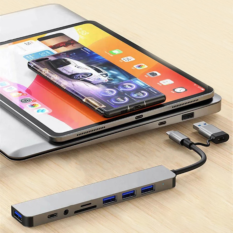 8 In1 USB C Hub Expander Multi - مراجعة Microsd Card Tablet وسعره