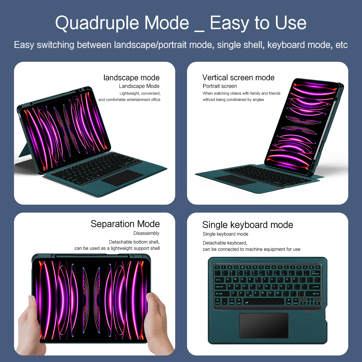 Magic Keyboard Case for iPad A - مراجعة Ipad Cover Folio وسعره