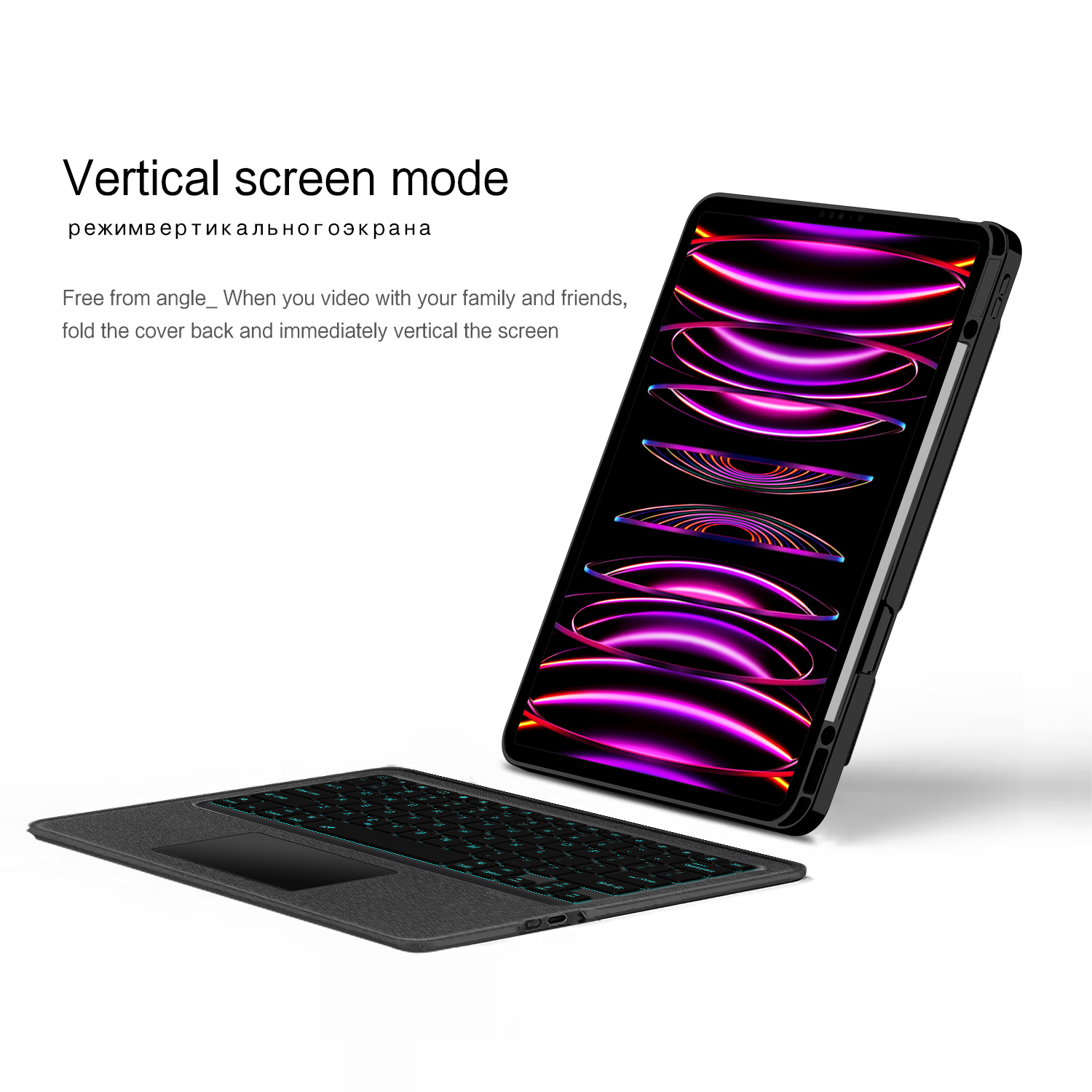 Magic Keyboard Case for iPad A - مراجعة Ipad Cover Folio وسعره