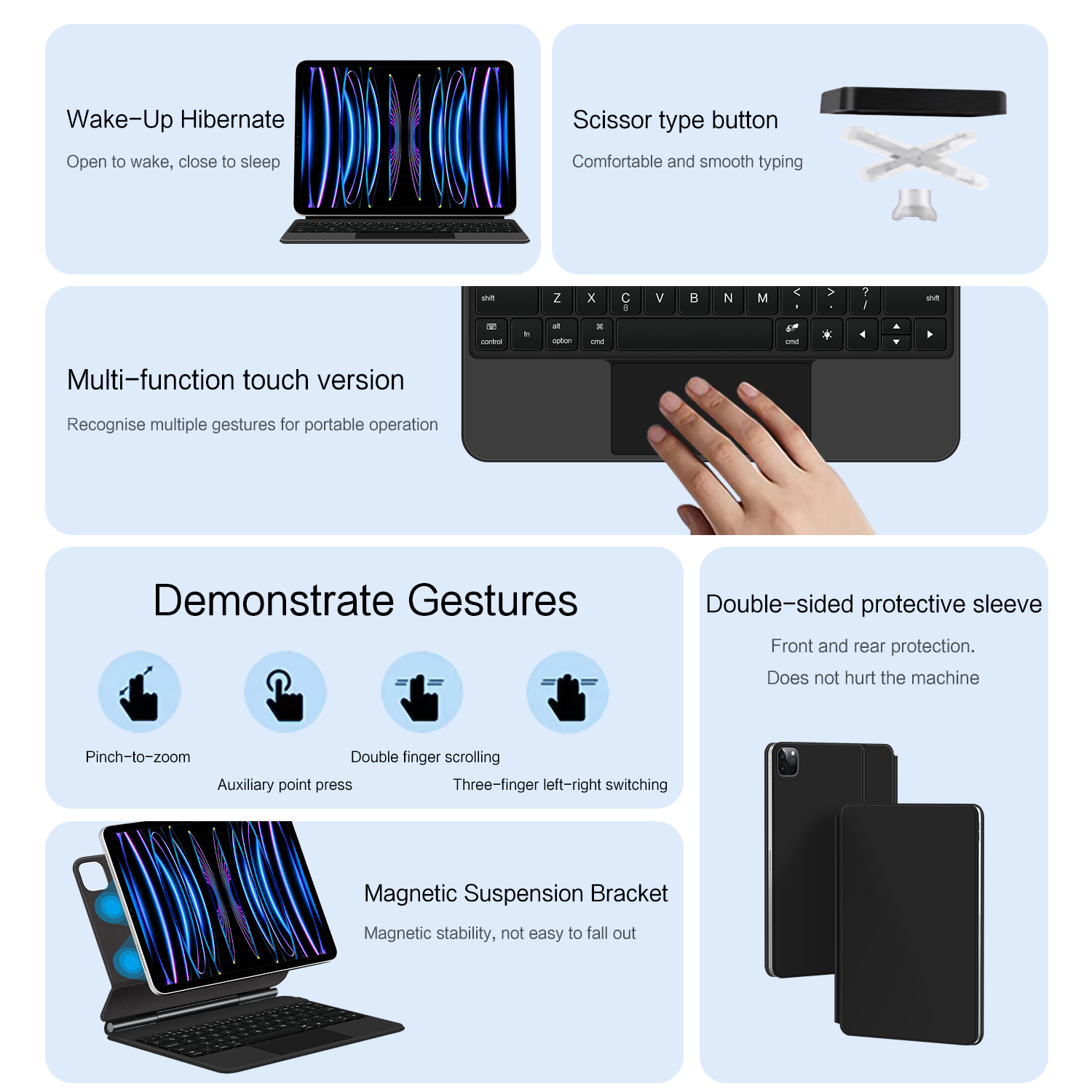 Magic Backlight Keyboard Folio - مراجعة Ipad Cover Folio وسعره