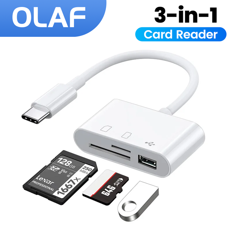3in-1 Type-C Card Reader OTG S - مراجعة Microsd Card Tablet وسعره