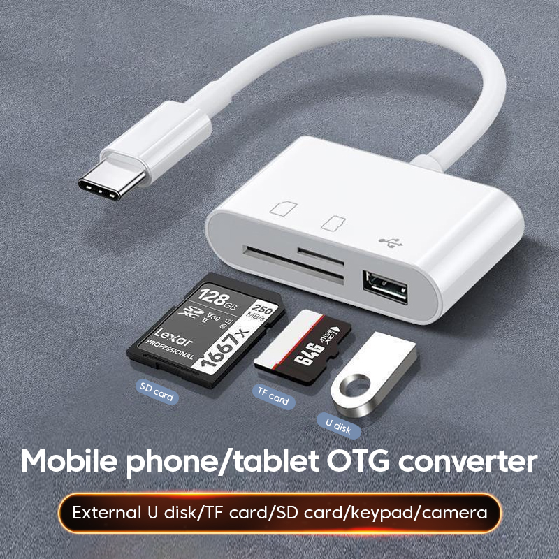 3in-1 Type-C Card Reader OTG S - مراجعة Microsd Card Tablet وسعره