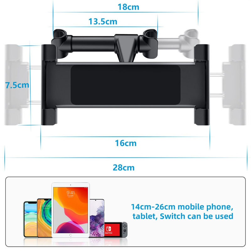 Telescopic Car Rear Pillow Pho - مراجعة Car Accessories Tablet Holder وسعره