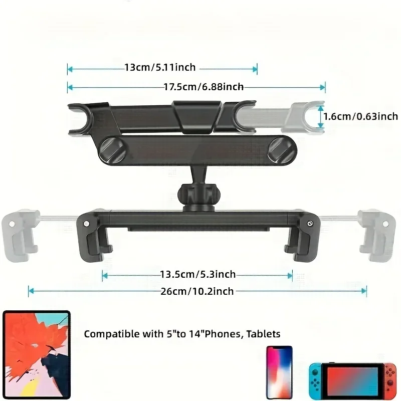 Foldable Car Phone Holder Back - مراجعة Car Accessories Tablet Holder وسعره