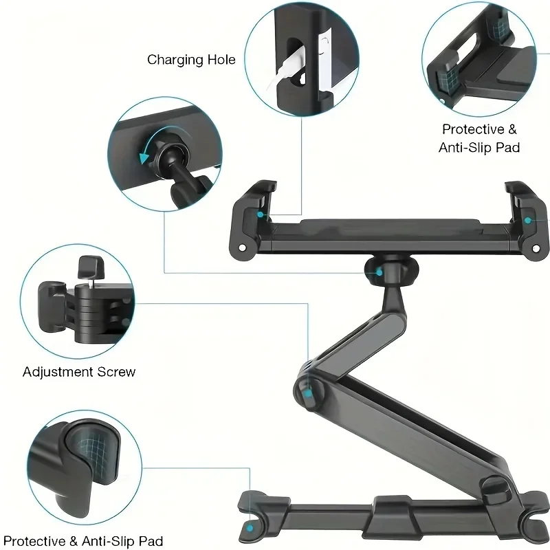 Foldable Car Phone Holder Back - مراجعة Car Accessories Tablet Holder وسعره