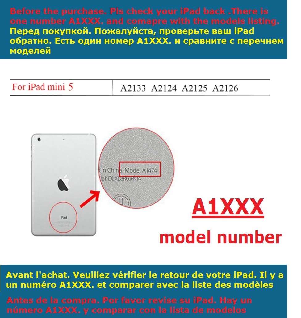 7.9‘’ Slim folio Stand Coque f - مراجعة Ipad Cover Folio وسعره