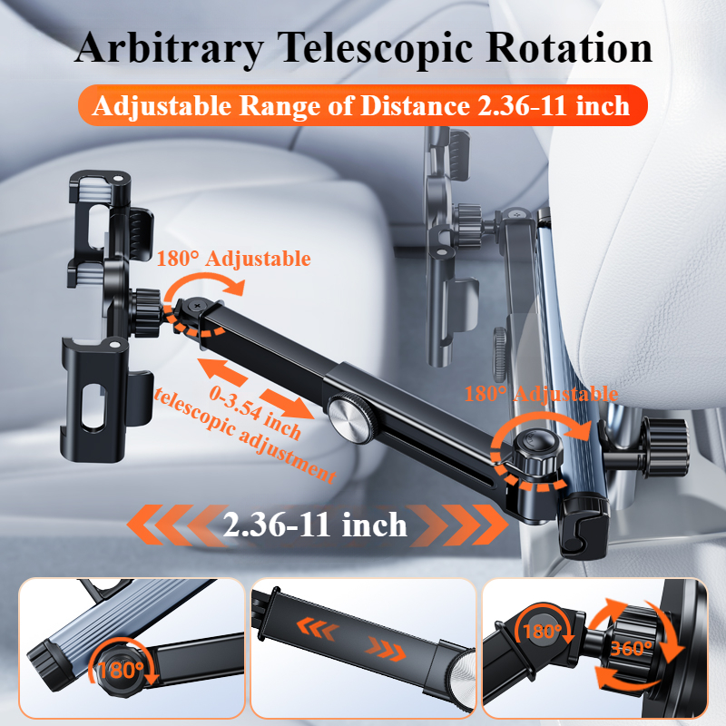Hipacool Telescopic Car Phone  - مراجعة Car Accessories Tablet Holder وسعره