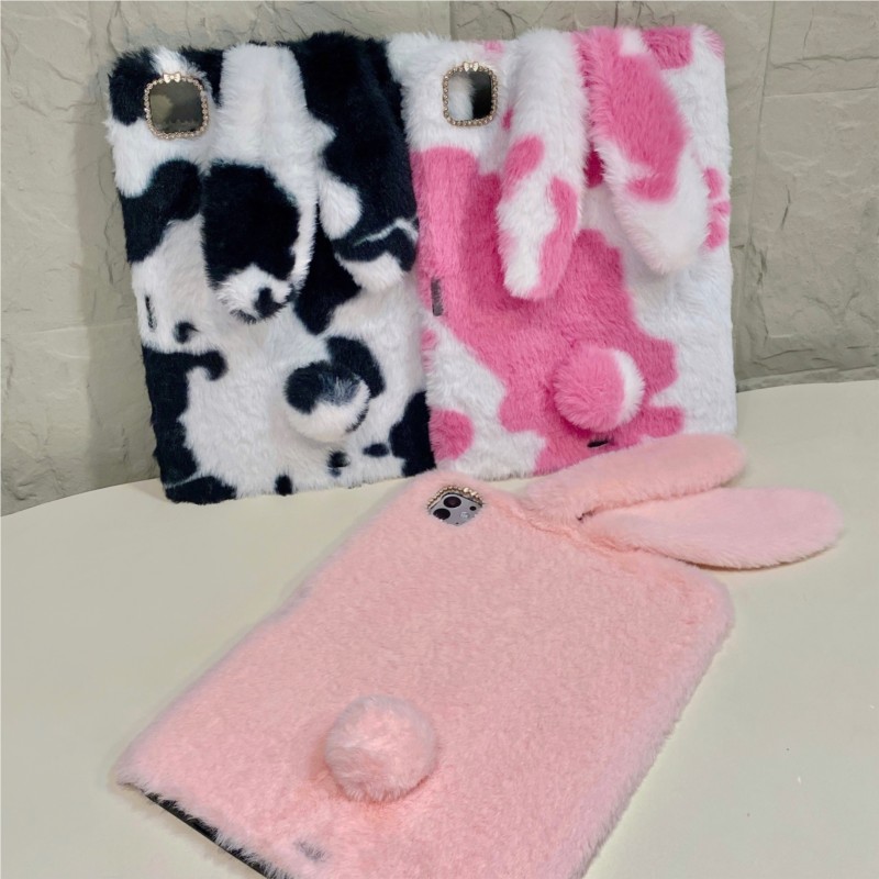 Cow Print Fluffy Bunny Tablet  - مراجعة Samsung Tablet S11 Accessories وسعره