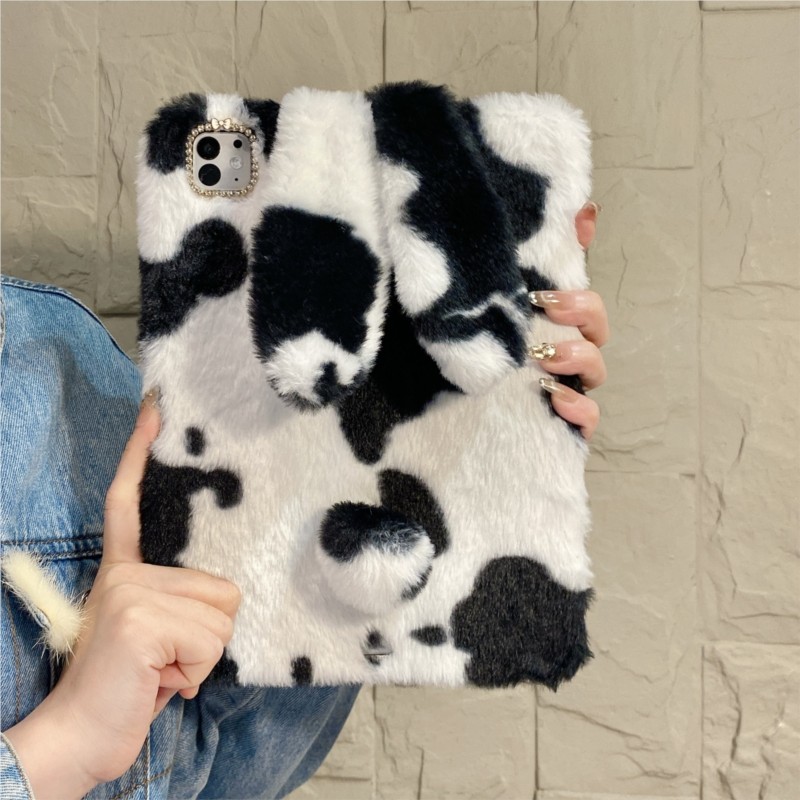 Cow Print Fluffy Bunny Tablet  - مراجعة Samsung Tablet S11 Accessories وسعره