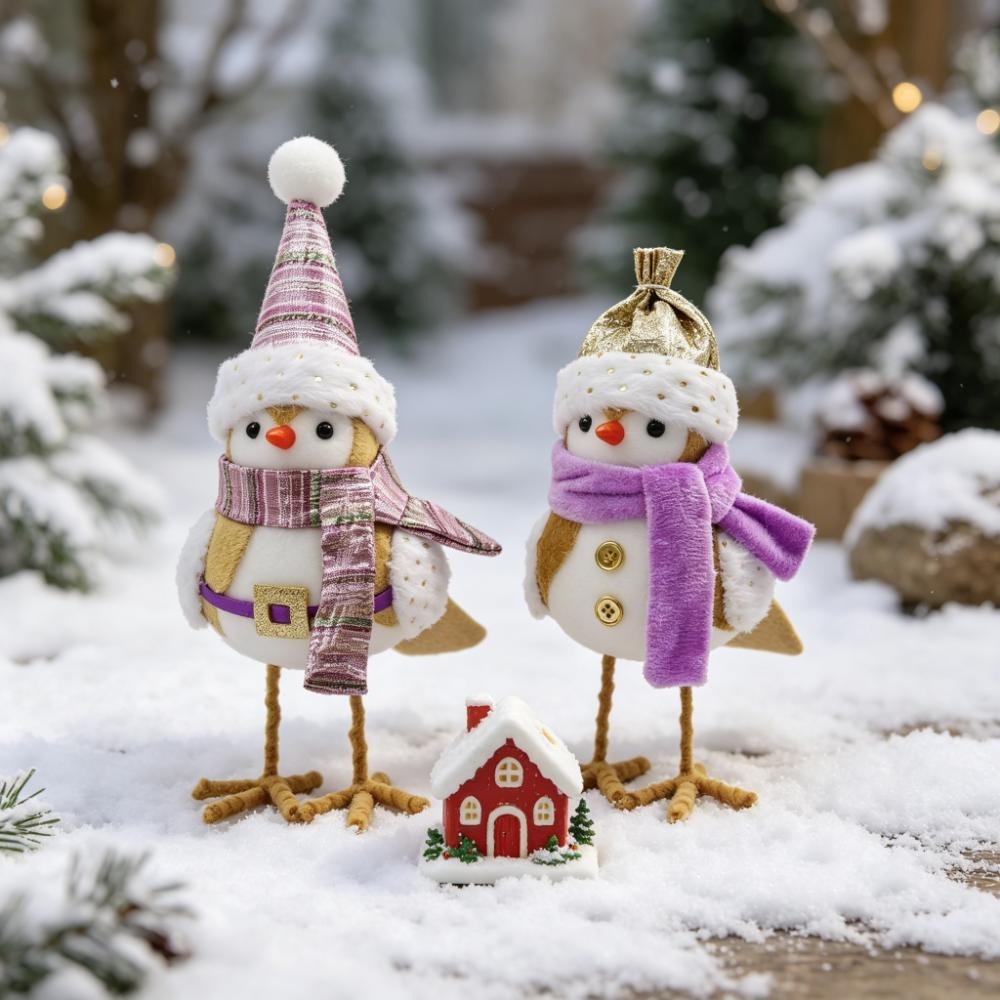 Christmas Felt Bird Figurines  - مراجعة Tablet Accessories Kit وسعره