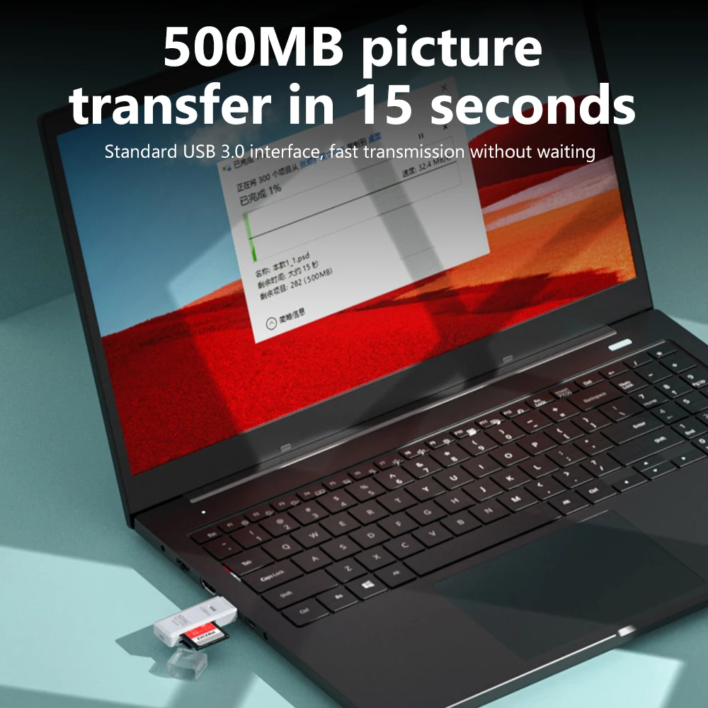 High-Speed 2-in-1 USB 3.0/2.0  - مراجعة Microsd Card Tablet وسعره