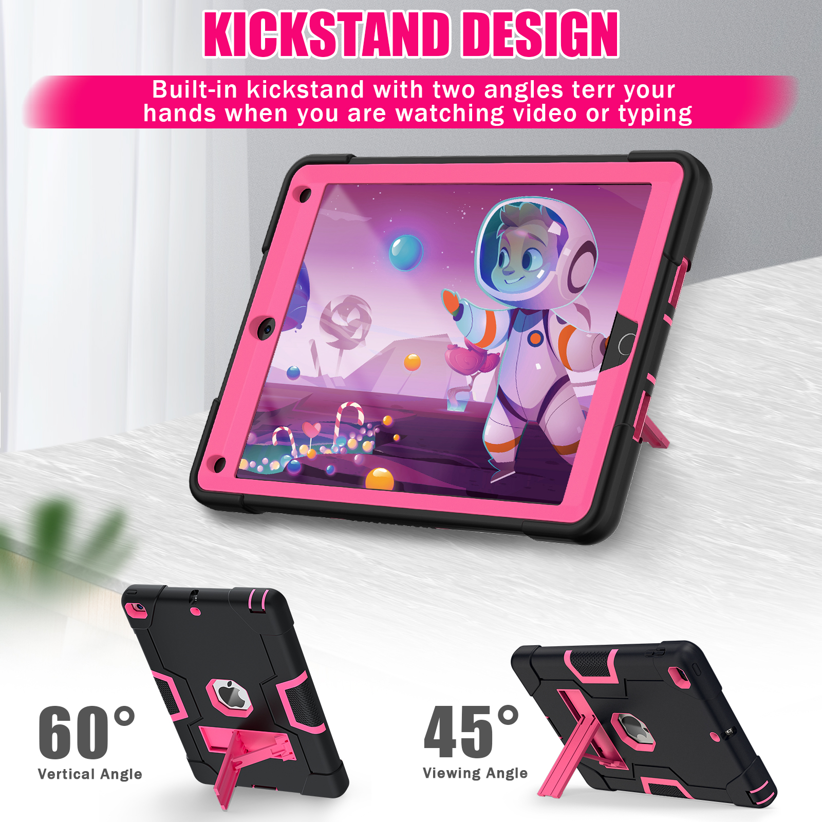 Rugged Case For New iPad 9.7 2 - مراجعة Ipad Cover Folio وسعره