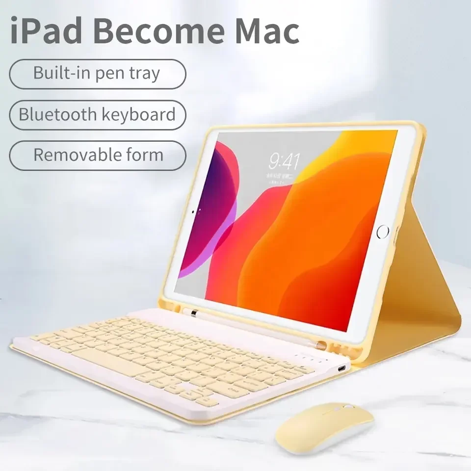 Colorful Candy Bluetooth Keybo - مراجعة Ipad Cover Folio وسعره