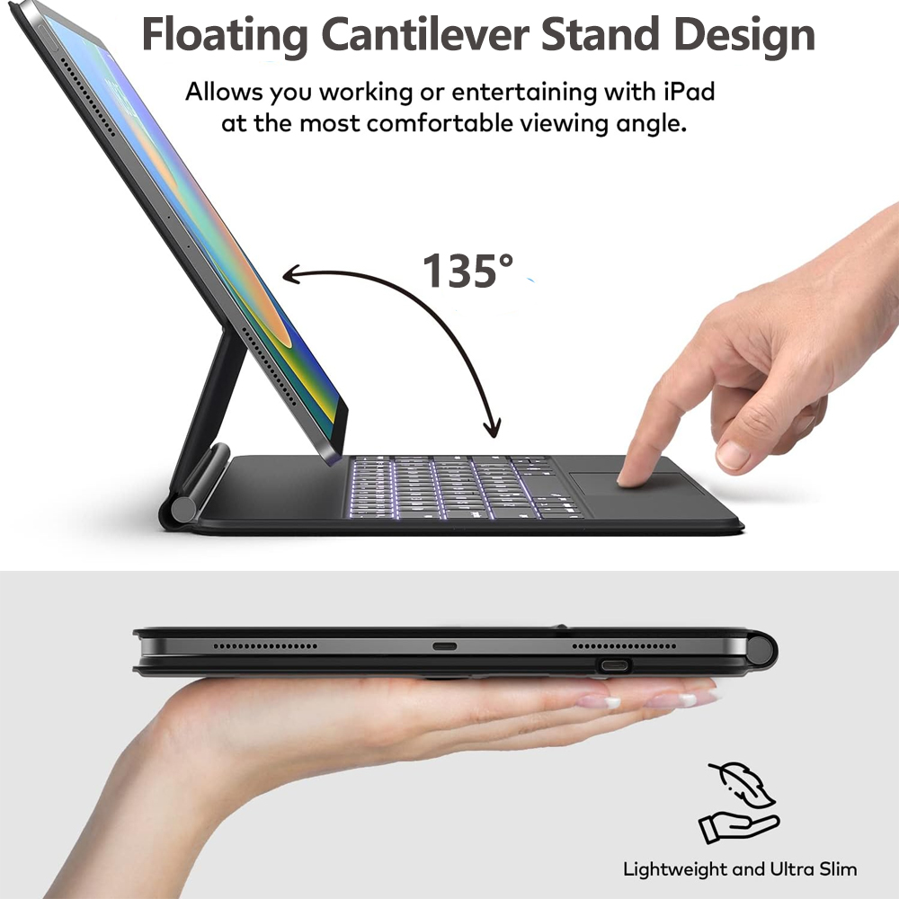 Magic Keyboard for iPad Air 11 - مراجعة Ipad Cover Folio وسعره