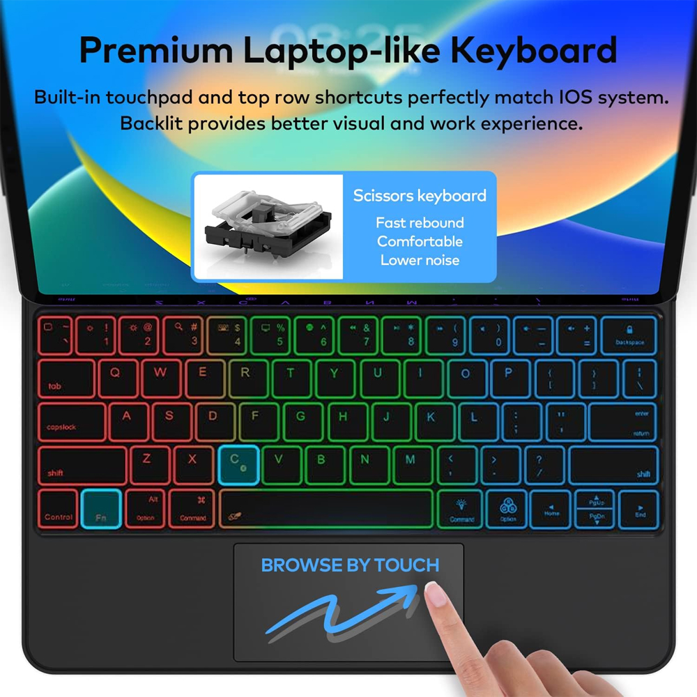 Magic Keyboard for iPad Air 11 - مراجعة Ipad Cover Folio وسعره
