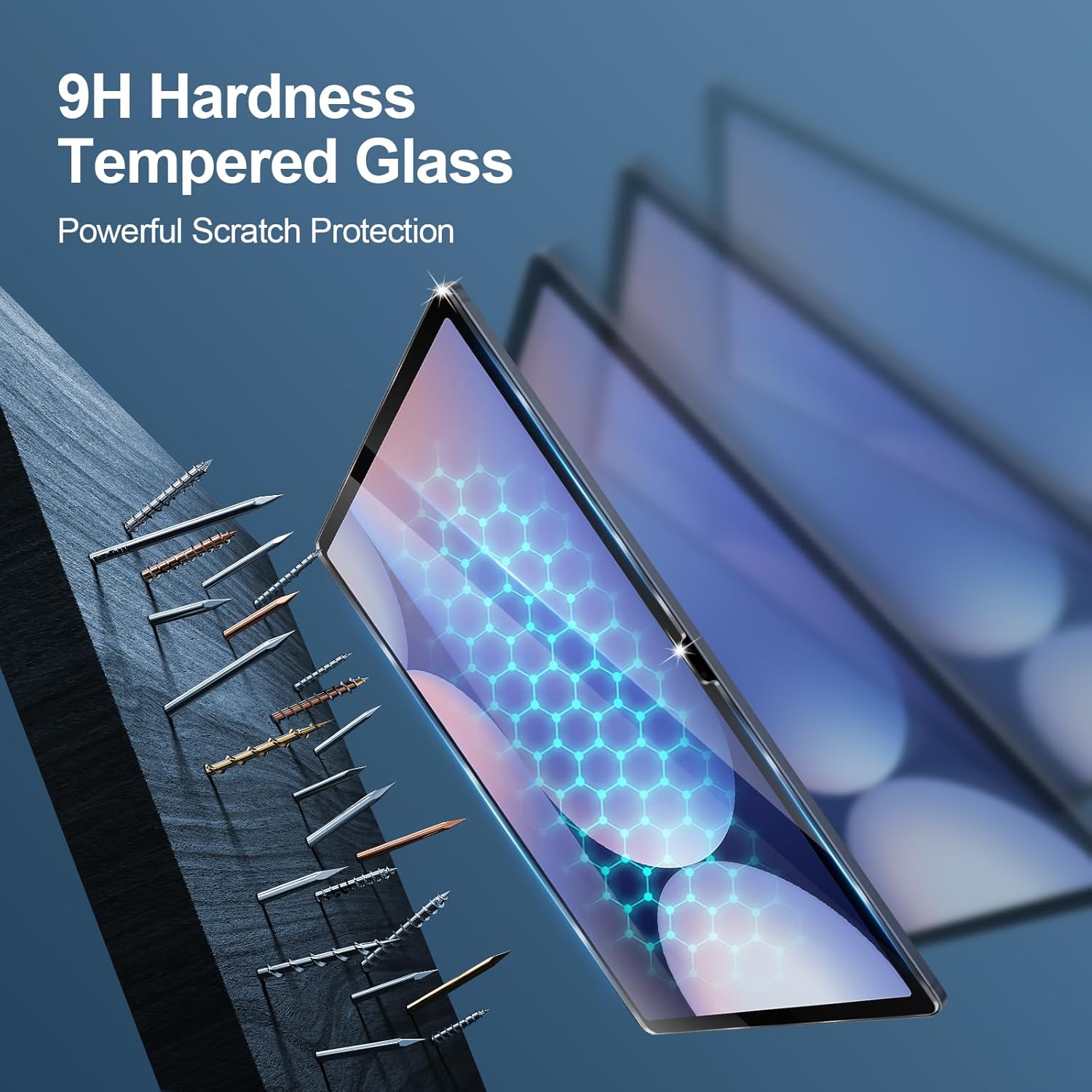 2PCS Tempered Glass Screen Pro - مراجعة Samsung Tablet A9 Accessories وسعره